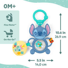 BRIGHT STARTS 17472-6 Sensoorne Mänguasi Klipp Stitch Tummy Tum