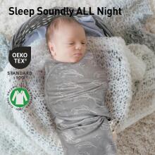 Gllquen Swaddle Set Art.300520 Jungle Puuvillane mähkimislina mugavaks uneks; sobib 3,2–6,4 kg kaaluvate imikute mähkimiseks.3 psc
