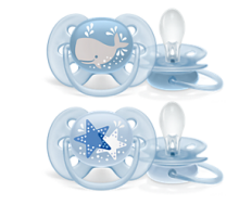 Philips Avent Art.SCF223/03 Ultra Soft Deco Silikona knupīši 6-18 mēn. (2 gab.)