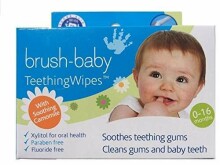 Brush Baby Teething Wipes Art.BRB109  Салфетки для зубов,20 шт.0-16m