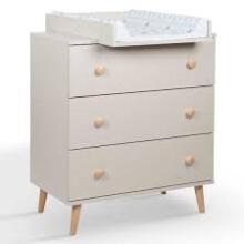 La Bebe™ Bedding Wood Set Tomi Art.43646 Cashmere  Lastemööbli komplekt: voodi ja kummut