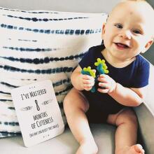 La bebe™ 12 Baby Monthly Cards Art. 44306, 12 карточек для фотосессий младенца – по месяцам, лучший подарок для новорожденного