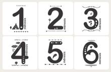 La bebe™ 12 Baby Monthly Cards Art. 44306, 12 карточек для фотосессий младенца – по месяцам, лучший подарок для новорожденного