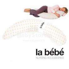 La Bebe™ Moon Maternity Pillow Art.45002 Beige Dots, 195 cm
