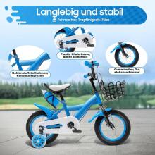 Kids Bike Wheels Collas 12' Blue Art.46663   Laste kaherattaline jalgratas lisaratastega
