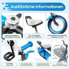 Kids Bike Wheels Collas 12' Blue Art.46663   Laste kaherattaline jalgratas lisaratastega
