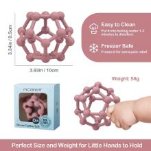 Baby Silicone Teether Sensory Grab Art.47009 Silikoonist närimismänguasi beebile – sensoorne närimispall 8,5 x 10 cm