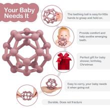 Baby Silicone Teether Sensory Grab Art.47009 Silikoonist närimismänguasi beebile – sensoorne närimispall 8,5 x 10 cm