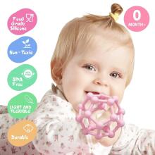 Baby Silicone Teether Sensory Grab Art.47009 Silikoonist närimismänguasi beebile – sensoorne närimispall 8,5 x 10 cm