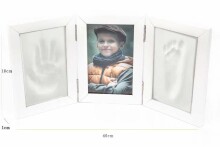 Art for baby Art.55572 Hand and Foot Print White