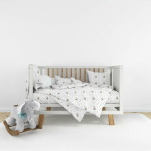 La Bebe™ Set 100x135/60x120/40x60 Art.55659 Bunnies Комплект детского постельного белья из 3х частей