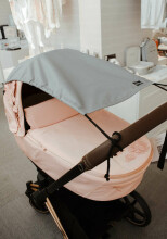 La bebe™ Visor Art.64360 Hall Universaalne päikesesirm (kilp) vankritele ja turvatoolidele + GIFT funktsionaalne vetthülgavast kangast kott