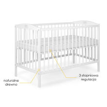 La Bebe™ Kids Wood Cot  Tomi 20 Art.64933 Pink Laste puidust võrevoodi 120x60 cm
