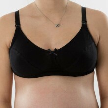La Bebe™ Boutique Lingerie Basic Eco Art.67354 White (Milk) Maternity - Nursing bra with Drop-Down Cups and Adjustable Straps