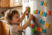 Magnetic Alphabet Art.71972 Magnētiskie burti (krie. val.)
