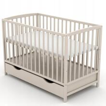 Elf Bed Arco Drawer Art.73281 White Puidust beebivoodi hoiuruumiga (120x60 cm)
