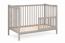 Elf Bed Arco Art.74241 Taupe Puidust beebivoodi 120x60 cm