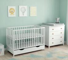 Elf Bed Arco Art.74243 Natural Puidust beebivoodi 120x60 cm