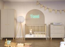La Bebe™ Kids Wood Cot Sosna Tomi 5 Art.74488 Laste puidust võrevoodi 120x60 cm