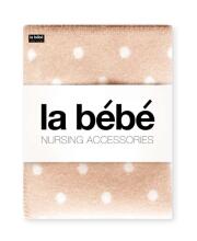 La Bebe™ Eco Dots Natural Lambswool Baby blanket Grey Dots 100х70 cm