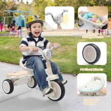 UBRAVOO Baby Tricycle Art.76891  Laste kolmerattaline, kokkupandav väikelapse kolmerattaline pedaalidega