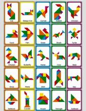 Happy Toys Puzzle Art.8709 Puidust Tangrami pusle