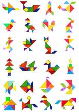 Happy Toys Puzzle Art.8709 Puidust Tangrami pusle