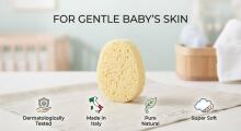 La Bebe™ Natural Baby Bath Sponge, Art. 34785, Extra Soft, Made in Italy