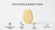La Bebe™ Natural Baby Bath Sponge, Art. 34785, Extra Soft, Made in Italy