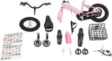 Kids Bike Wheels Collas 12' Pink Art.8059  Laste kaherattaline jalgratas lisaratastega