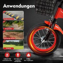 Kids Bike Wheels Collas 12' Red  Art.8063 Laste kaherattaline jalgratas lisaratastega