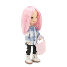 Orange Toys Sweet Sisters Billie in a Plaid Shirt Art.SS06-18 Pehme mänguasi Doll Billy ruudulises särgis (32cm)