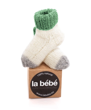 La Bebe™ Natural Eco Lambswool Baby Socks Art.83993