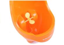 Mini Urinal For Boys Frog Suction Pads Blue and Orange