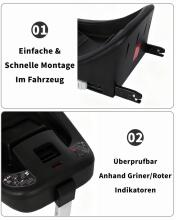 BabyVoyage i-Size 40-85 cm Baby Car Isofix Art.85349 Black Laste turvatool (0-13 kg)