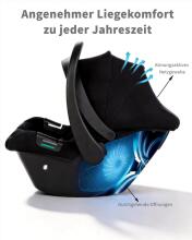 BabyVoyage i-Size 40-85 cm Baby Car Isofix Art.85349 Black Laste turvatool (0-13 kg)