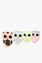 HappyMoon Owl Art.85956 Pink Brown