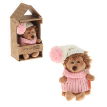 Orange Toys Fluffy the Hedgehog in white/pink hat Art.OS605/15A Pehme mänguasi Hedgehog Fluffy valge ja roosa mütsiga (15 cm)