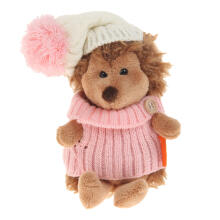 Orange Toys Fluffy the Hedgehog in white/pink hat Art.OS605/15A Pehme mänguasi Hedgehog Fluffy valge ja roosa mütsiga (15 cm)