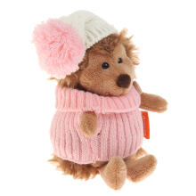 Orange Toys Fluffy the Hedgehog in white/pink hat Art.OS605/15A Pehme mänguasi Hedgehog Fluffy valge ja roosa mütsiga (15 cm)