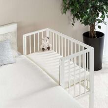 Fillikid Bedside Crib Cocon  Art.533-05  White Laste voodi puidust, häll