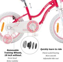 Royal Baby Kids Bike Wheels Collas 12'  Art.92083 Pink Laste kaherattaline jalgratas lisaratastega