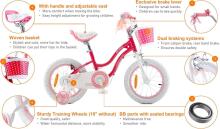 Royal Baby Kids Bike Wheels Collas 12'  Art.92083 Pink Laste kaherattaline jalgratas lisaratastega