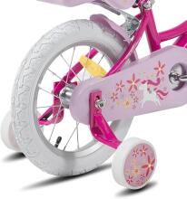 Joystar Kids Bike Wheels Collas 12'  Art.92091 Pink  Laste kaherattaline jalgratas lisaratastega