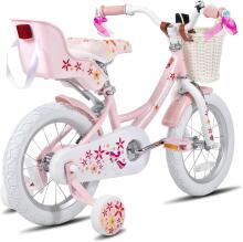 Joystar Kids Bike Wheels Collas 12'  Art.92092 Pink Laste kaherattaline jalgratas lisaratastega
