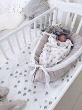 La Bebe™ Babynest Art.93328 Silver Deco Cocoon