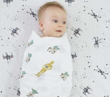 Lorelli Swaddle Muslin  Art.10340091901 Pink Stars