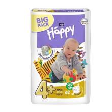 Happy Maxi Plus Big Pack Baby mähkmed 4+ suurus 9-20 kg, 62 tk.