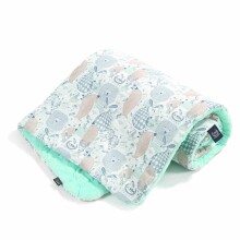 La Millou Velvet Collection Captain Toddler Blanket  Mint Art.95377 Высококачественное детское двустороннее одеяло (80x100 см)