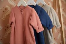 Jollein With Removable Sleeves Art.016-542-66034 Basic Stripe Rosew 110cm